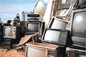 e-waste with truck n junk