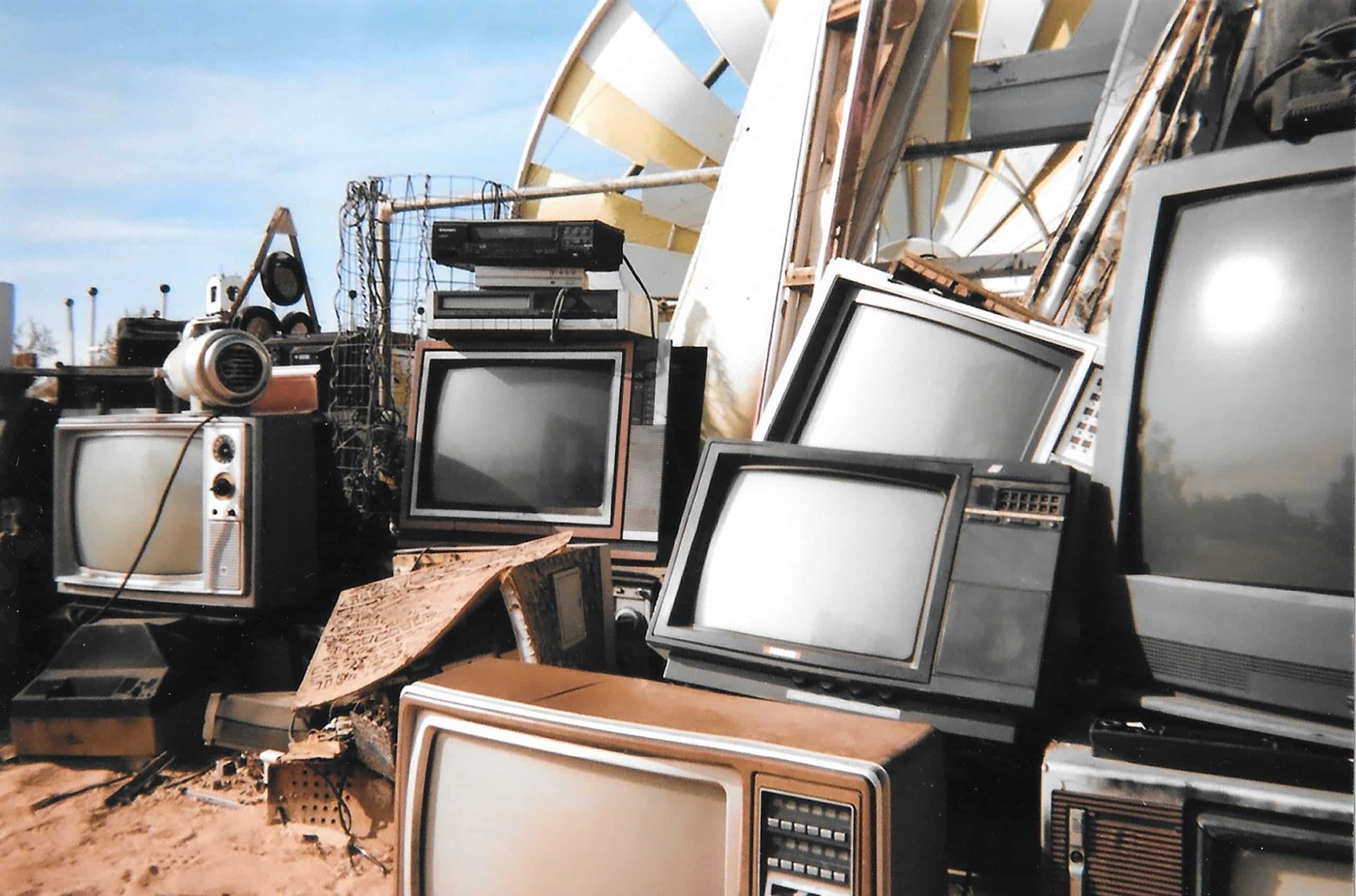 e-waste with truck n junk